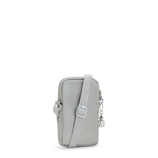 Kipling Tally Metallic Crossbody Mobilveske Sølv | NO 1846BE